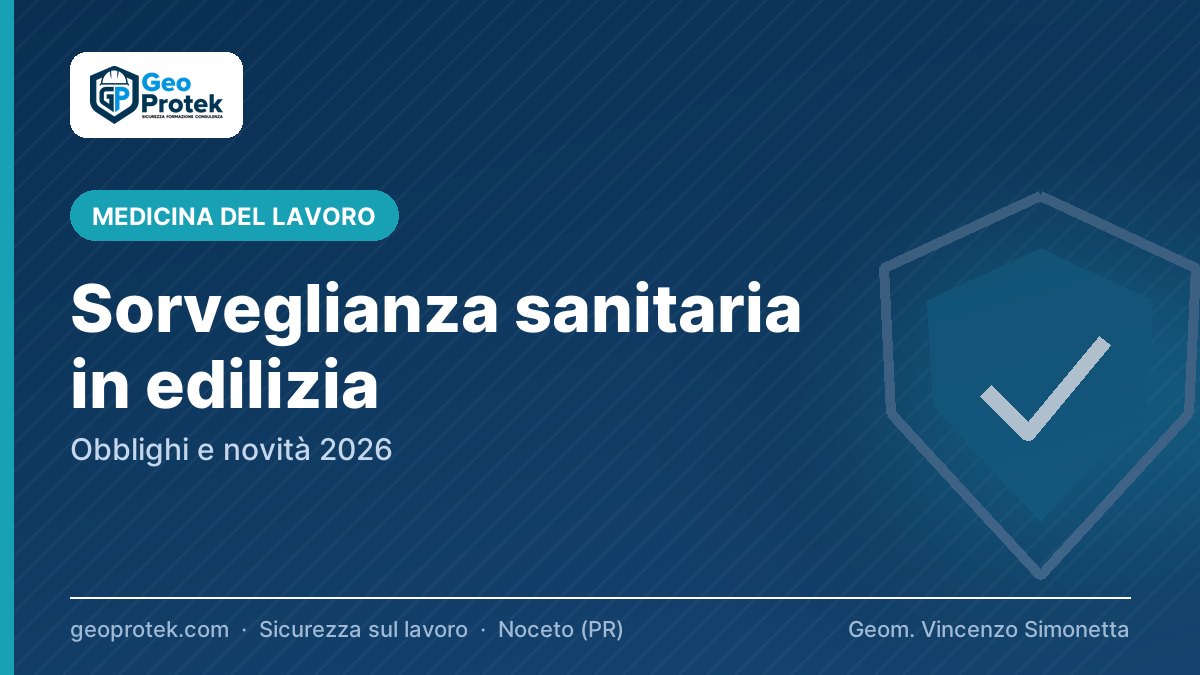 Sorveglianza sanitaria in edilizia: obblighi e novità 2026